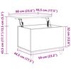 vidaXL Konferenčn&iacute; stolek b&iacute;l&yacute; 60 x 44,5 x 45 cm kompozitn&iacute; dřevo