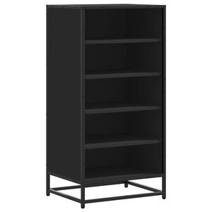 vidaXL Botn&iacute;k čern&yacute; 48x38x97,5 cm kompozitn&iacute; dřevo
