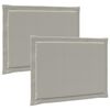 vidaXL Pol&scaron;t&aacute;ře na sedadla 2 pcs Světle &scaron;ed&aacute; 47 x 36 x 2 cm Polyester