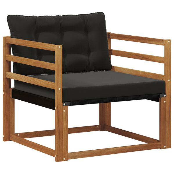 vidaXL Venkovn&iacute; pohovkov&aacute; souprava Masivn&iacute; ak&aacute;ciov&eacute; dřevo a Textilene