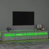 vidaXL TV skříňka s LED osvětlením betonově šedá 240x35x40 cm