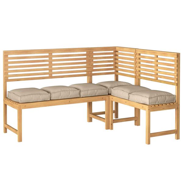 vidaXL Pol&scaron;t&aacute;ř 6 pcs Taupe 40 x 40 x 8 cm Oxford l&aacute;tka