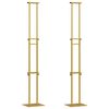 vidaXL St&aacute;nky pro veletrhy 2 pcs Zlat&aacute; 30 x 23,5 x 210 cm Ocel
