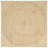 vidaXL Koberec do oblasti Př&iacute;rodn&iacute; a b&iacute;l&aacute; 120 x 120 cm juta