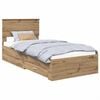 vidaXL R&aacute;m postele s čelo Artisanov&yacute; dub 100 x 200 cm Kompozitn&iacute; dřevo