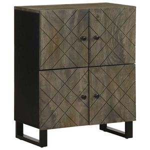 vidaXL Př&iacute;born&iacute;k 60 x 33 x 75 cm čern&aacute; masivn&iacute; mangovn&iacute;kov&eacute; dřevo