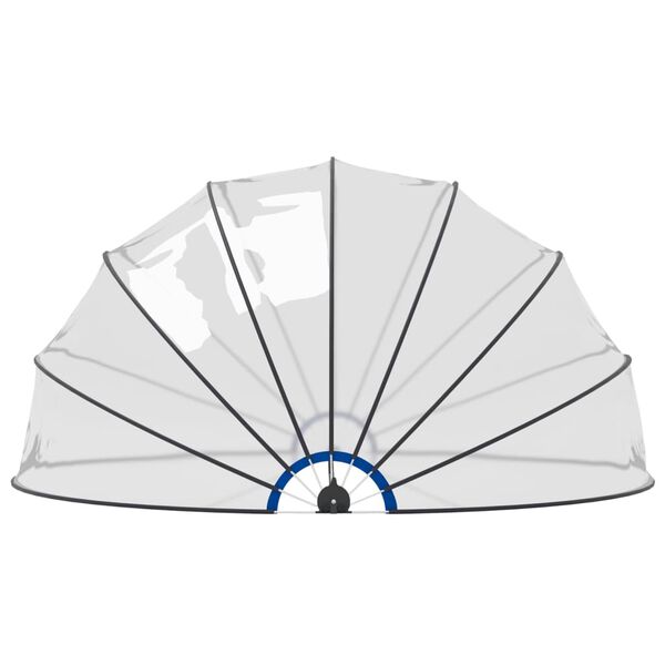 vidaXL Kopule na bazén 559 x 275 cm