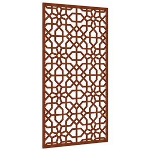 vidaXL Zahradn&iacute; n&aacute;stěnn&aacute; dekorace 105 x 55 cm corten Maursk&yacute; design