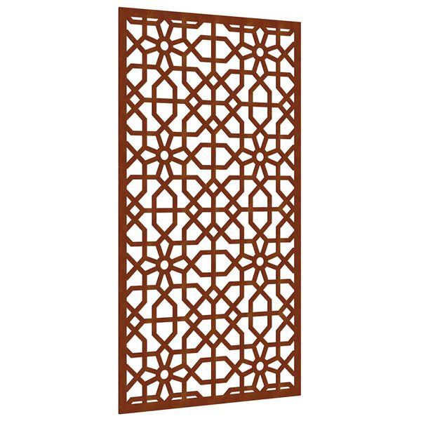 vidaXL Zahradn&iacute; n&aacute;stěnn&aacute; dekorace 105 x 55 cm corten Maursk&yacute; design