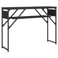 vidaXL Konzolový stolek s policí černý 105x30x75 cm kompozitní dřevo