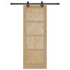 vidaXL Posuvn&eacute; dveře ORKDAL Hněd&aacute; 73,5 x 198,5 cm Masivn&iacute; borov&eacute; dřevo
