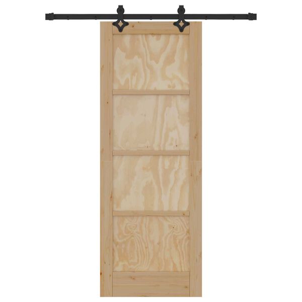 vidaXL Posuvn&eacute; dveře ORKDAL Hněd&aacute; 73,5 x 198,5 cm Masivn&iacute; borov&eacute; dřevo