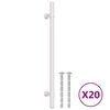 vidaXL N&aacute;bytkov&eacute; &uacute;chytky 20 ks stř&iacute;brn&eacute; 192 mm nerezov&aacute; ocel