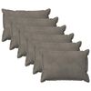 vidaXL Povlak na pol&scaron;t&aacute;ř 6 pcs HOUTEN Světle &scaron;ed&aacute; 50 x 80 cm Samet
