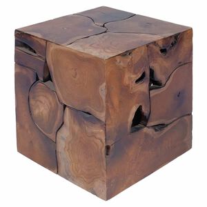 vidaXL Stolička hněd&aacute; 40x40x45 cm masivn&iacute; teak
