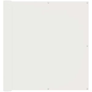 vidaXL Balkonov&aacute; clona B&iacute;l&yacute; 110 x 300 cm Oxford l&aacute;tka