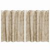 vidaXL Sametov&eacute; z&aacute;věsy se z&aacute;clonami 2 pcs Kr&eacute;mov&aacute; 140 x 140 cm samet
