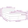vidaXL Box spring postel s matrac&iacute; tmavě modr&aacute; 140x210 cm samet