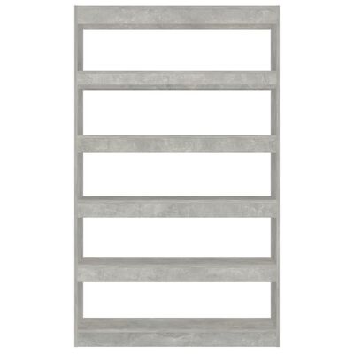 vidaXL Knihovna / dělicí stěna betonově šedá 100 x 30 x 166 cm