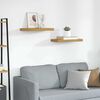vidaXL N&aacute;stěnn&aacute; polička 2 pcs B&eacute;žov&aacute; 50 x 23 x 4 cm kompozitn&iacute; dřevo