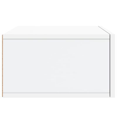 vidaXL Nástěnný noční stolek bílý 35 x 35 x 20 cm