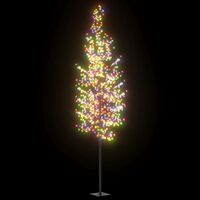 vidaXL Vánoční strom 1200 LED diod barevné světlo třešňový květ 400 cm