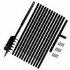 vidaXL Zemn&iacute; vrt&aacute;k s rukojet&iacute; 120 mm, s n&aacute;stavci 13 m, ocel