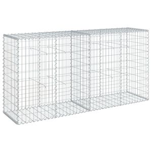 vidaXL Gabionov&yacute; ko&scaron; s v&iacute;kem 200 x 50 x 100 cm pozinkovan&eacute; železo