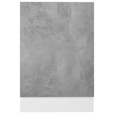vidaXL Panel na myčku betonově šedý 45 x 3 x 67 cm dřevotříska