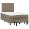 vidaXL Box spring postel s matrac&iacute; taupe 120x190 cm textil