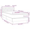 vidaXL Box spring postel s matrac&iacute; tmavě &scaron;ed&aacute; 90x220 cm samet