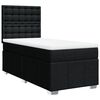 vidaXL Box spring postel s matrac&iacute; čern&aacute; 90x190 cm textil