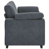 vidaXL Loveseat Sofa Tmavě &scaron;ed&aacute; 180x77x82 cm samet