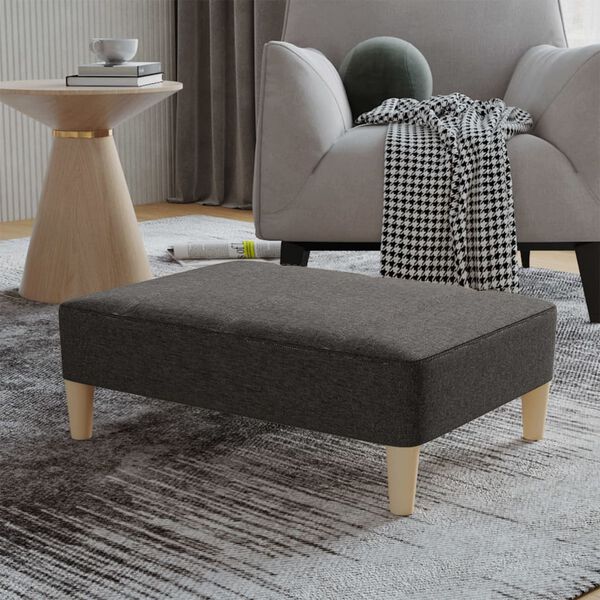 vidaXL Podnožka tmavě &scaron;ed&aacute; 78 x 56 x 32 cm textil