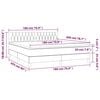 vidaXL Box spring postel s matrac&iacute; tmavě modr&aacute; 180x200 cm samet