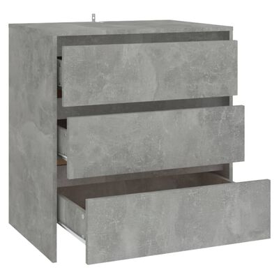 vidaXL Příborník betonově šedý 70 x 41 x 75 cm dřevotříska