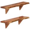 vidaXL N&aacute;stěnn&eacute; police 2 ks 60 x 20 x 18 cm masivn&iacute; ak&aacute;ciov&eacute; dřevo