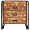 vidaXL Servírovací skříň se zásuvkou Hnědá masivní recyklované dřevo