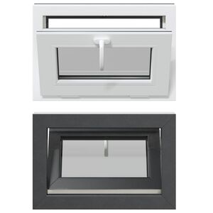 vidaXL Okeno do suter&eacute;nu RISOR 60 x 40 cm PVC a sklo