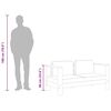 vidaXL Zahradní pohovka s poduškou 140 cm masivní akácie krémově bílá