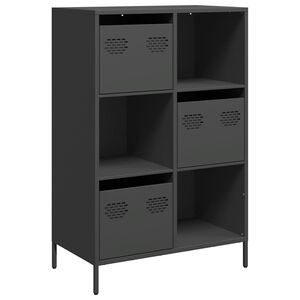vidaXL Skř&iacute;ň čern&aacute; 68 x 39 x 103,5 cm ocel