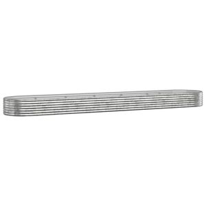 vidaXL Vyv&yacute;&scaron;en&yacute; z&aacute;hon pozinkovan&aacute; ocel 507x100x36 cm stř&iacute;brn&yacute;