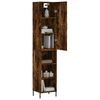 vidaXL Skř&iacute;ň highboard kouřov&yacute; dub 34,5 x 34 x 180 cm kompozitn&iacute; dřevo