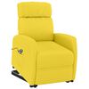 vidaXL Zvedac&iacute; křeslo světle žlut&eacute; textil