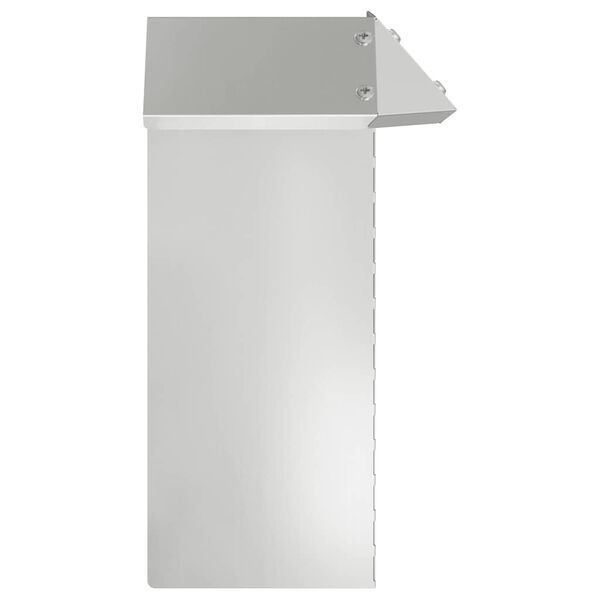 vidaXL Plaňka na &scaron;neky 4 pcs Stř&iacute;brn&aacute; 13,5 x 13,5 x 25 cm