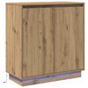 vidaXL LED komoda Dub artisan 71 x 34,5 x 75 cm Kompozitn&iacute; dřevo
