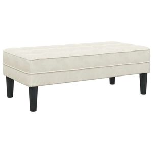 vidaXL lavice s pol&scaron;t&aacute;řem Kr&eacute;mov&aacute; 113 x 57 x 39 cm samet