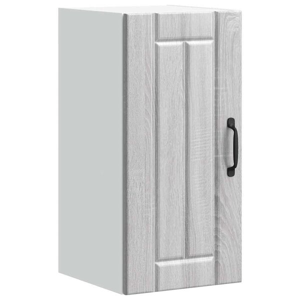 vidaXL Kuchyňsk&aacute; n&aacute;stěnn&aacute; skř&iacute;ňka "Lucca" &scaron;ed&yacute; sonoma kompozitn&iacute; dřevo