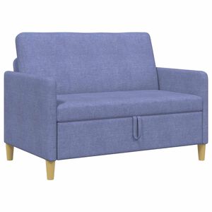 vidaXL Sofa s &uacute;ložn&yacute;m prostorem Modr&aacute; dž&iacute;novina 122 x 78 x 87 cm