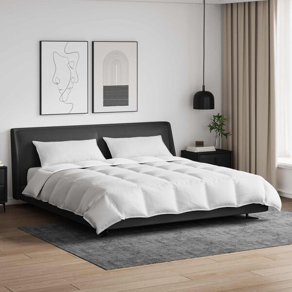 vidaXL Sada přikr&yacute;vek s pol&scaron;t&aacute;řem 3 pcs B&iacute;l&aacute; Peř&iacute;